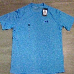 Men's short sleeve loose LE TECH TEE ( S ) Light BLUE.